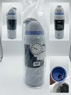 Owala Insulated Water Bottle - Light Blue & Periwinkle Cinderella Disney